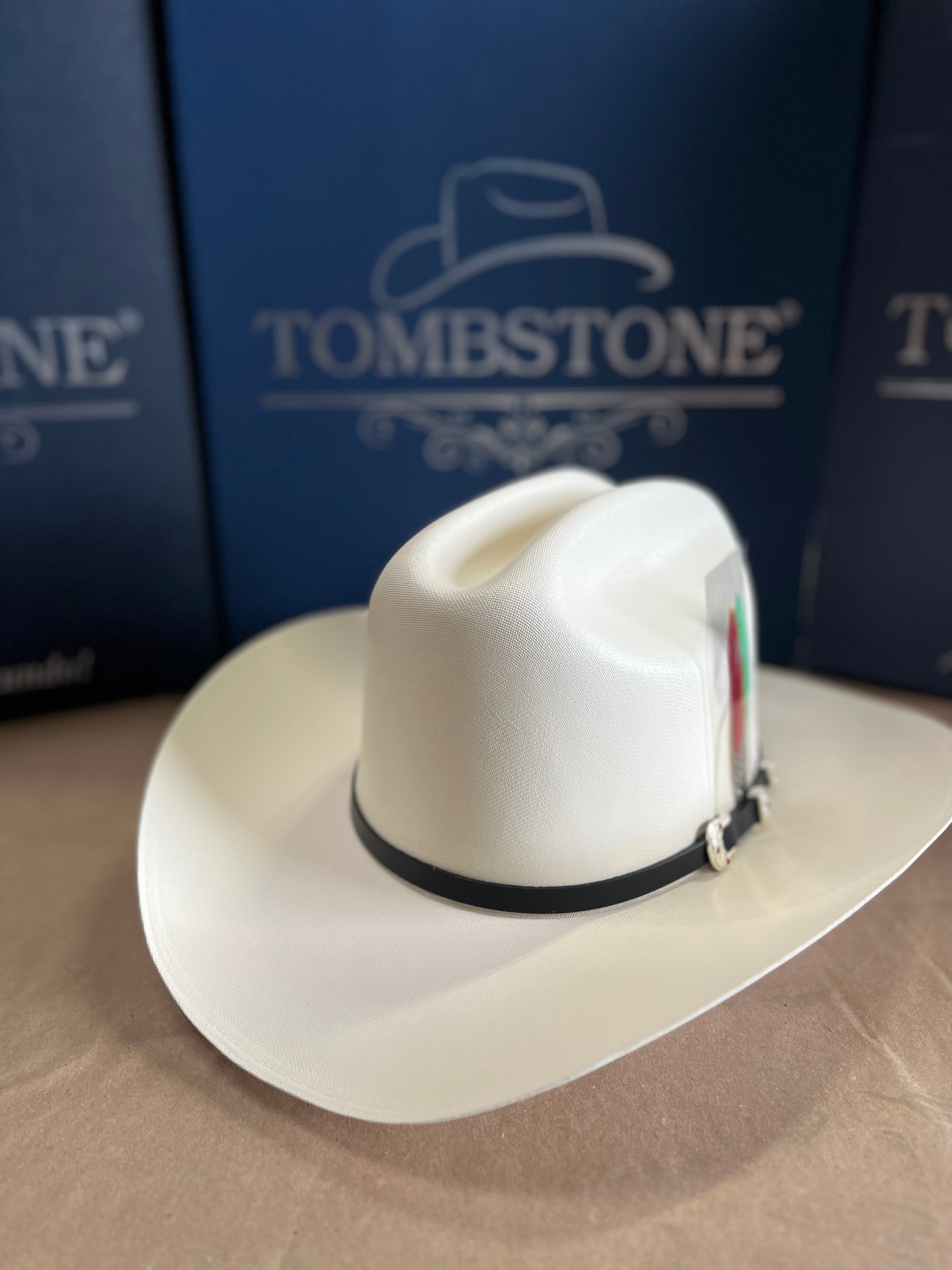 Chapeau Cowboy Tombstone 10 000X - Chaparral Sinaloa Falda - 7 1/8